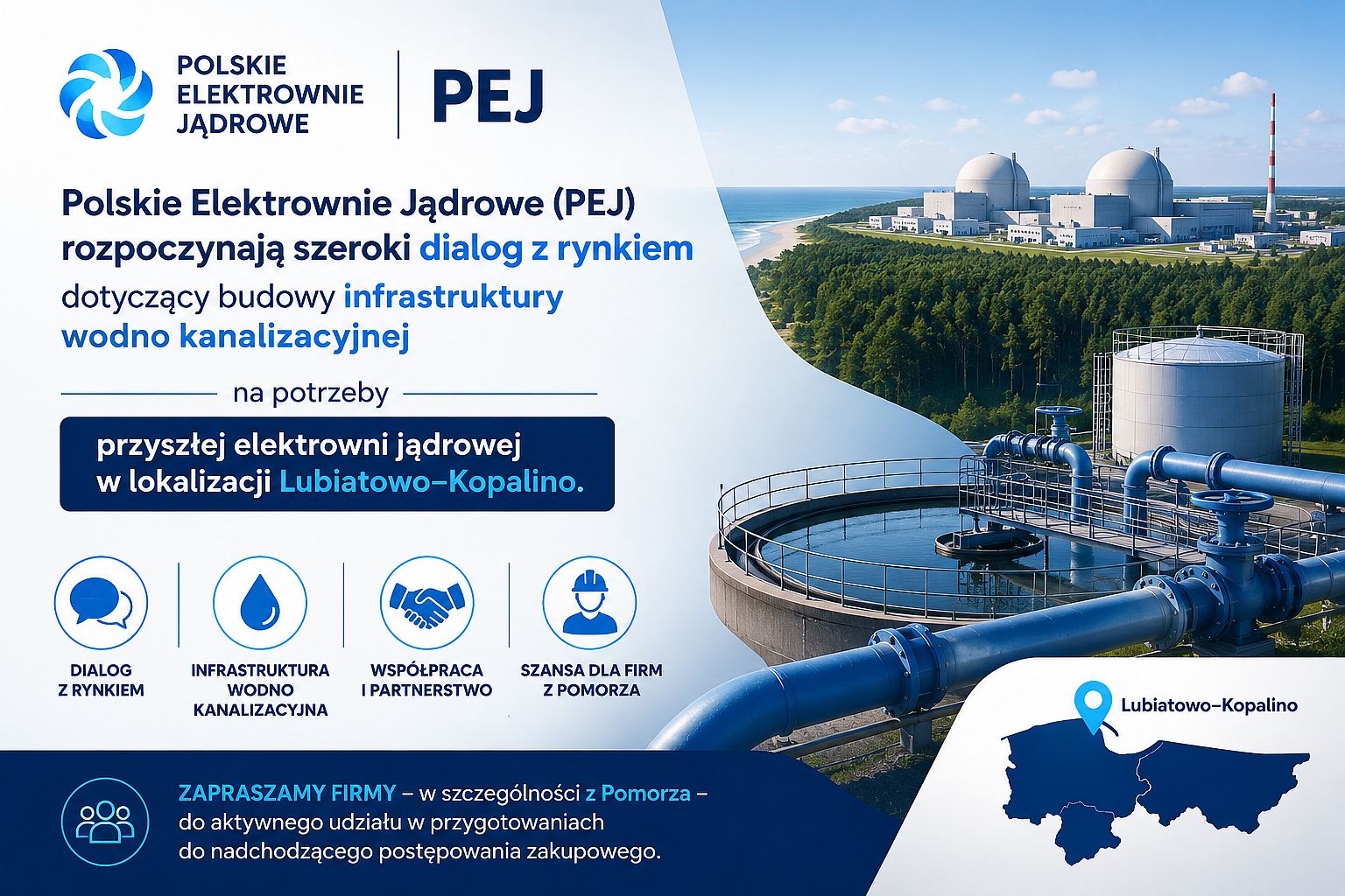PEJ rozpoczynają dialog z rynkiem w sprawie infrastruktury wodno‑kanalizacyjnej…