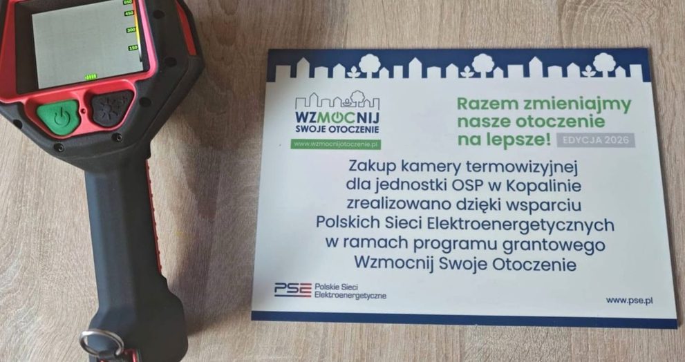 Nowoczesna kamera termowizyjna już na wyposażeniu OSP Kopalino…