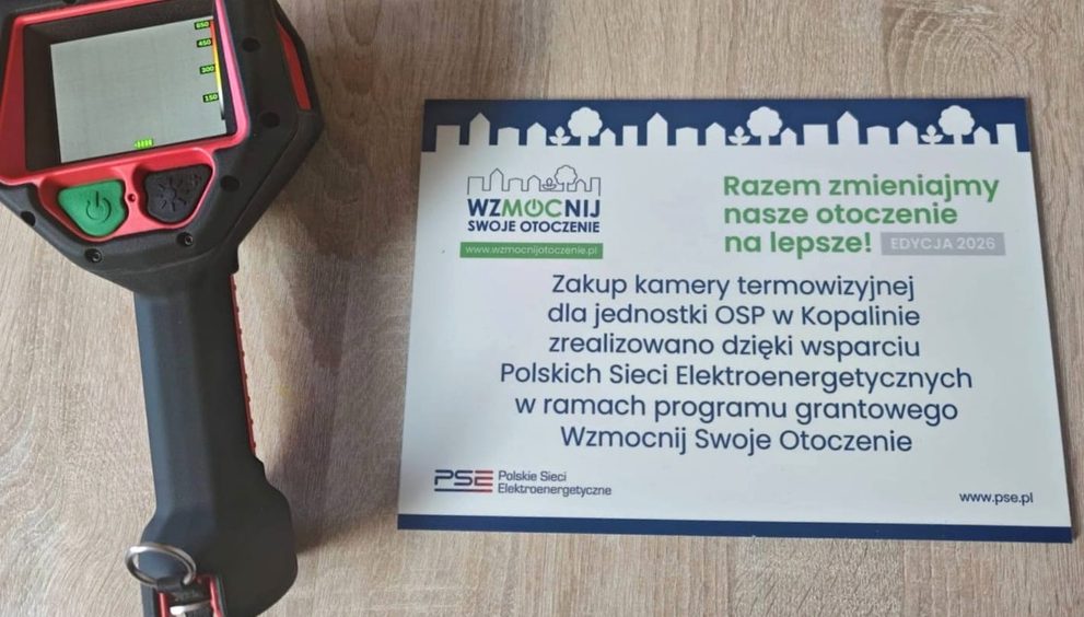 Nowoczesna kamera termowizyjna już na wyposażeniu OSP Kopalino…